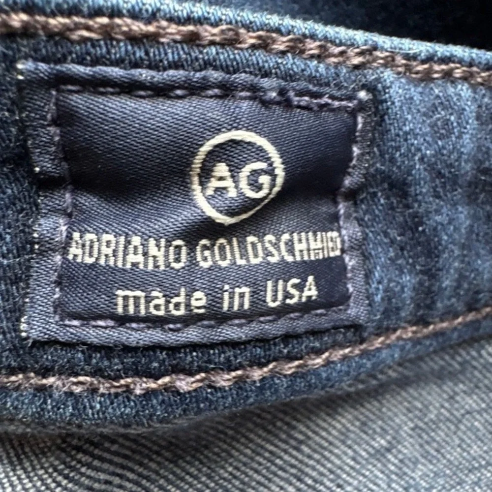 AG Adriano Goldschmied Dark Wash Prima Mid-Rise‎ Cigarette Jeans | 27R